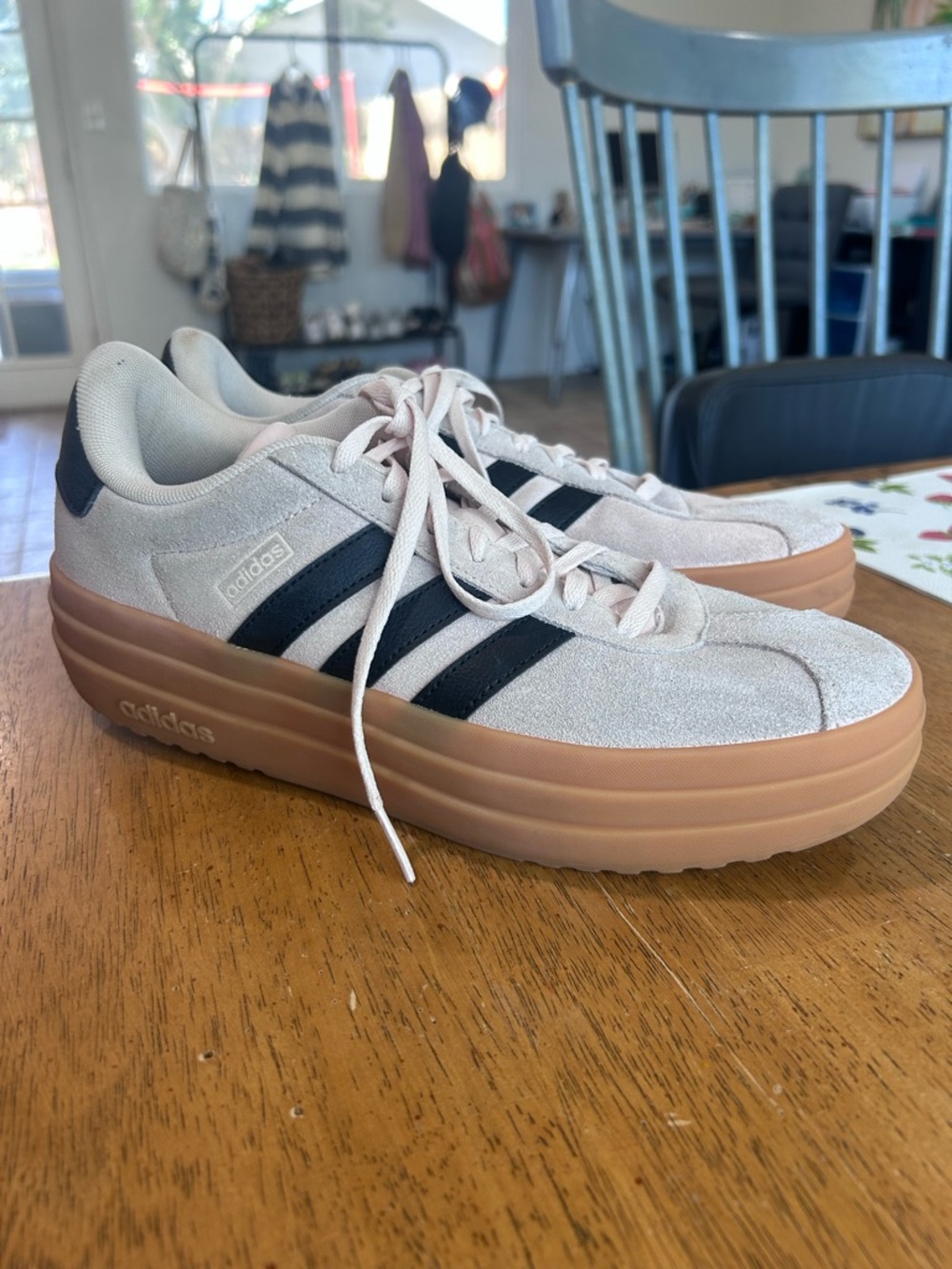 Adidas VL Court Bold platform sneakers size 8
